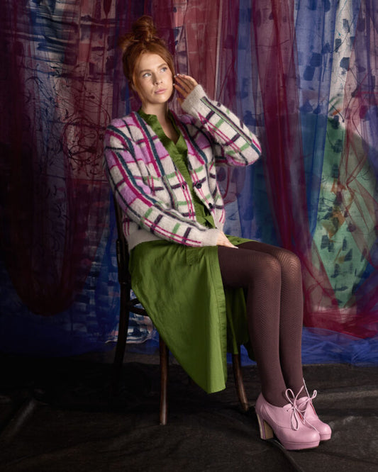 Tightology Weave Organic Cotton Tights in Chocolate - the tartan fox