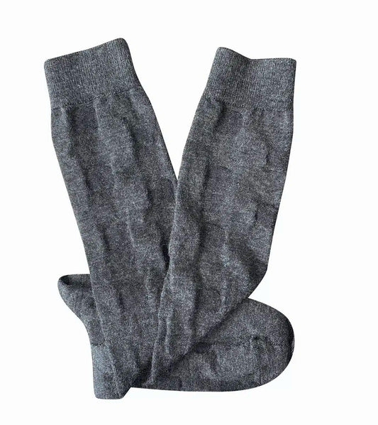 Tightology Yayoi Merino Wool Socks in Charcoal - the tartan fox