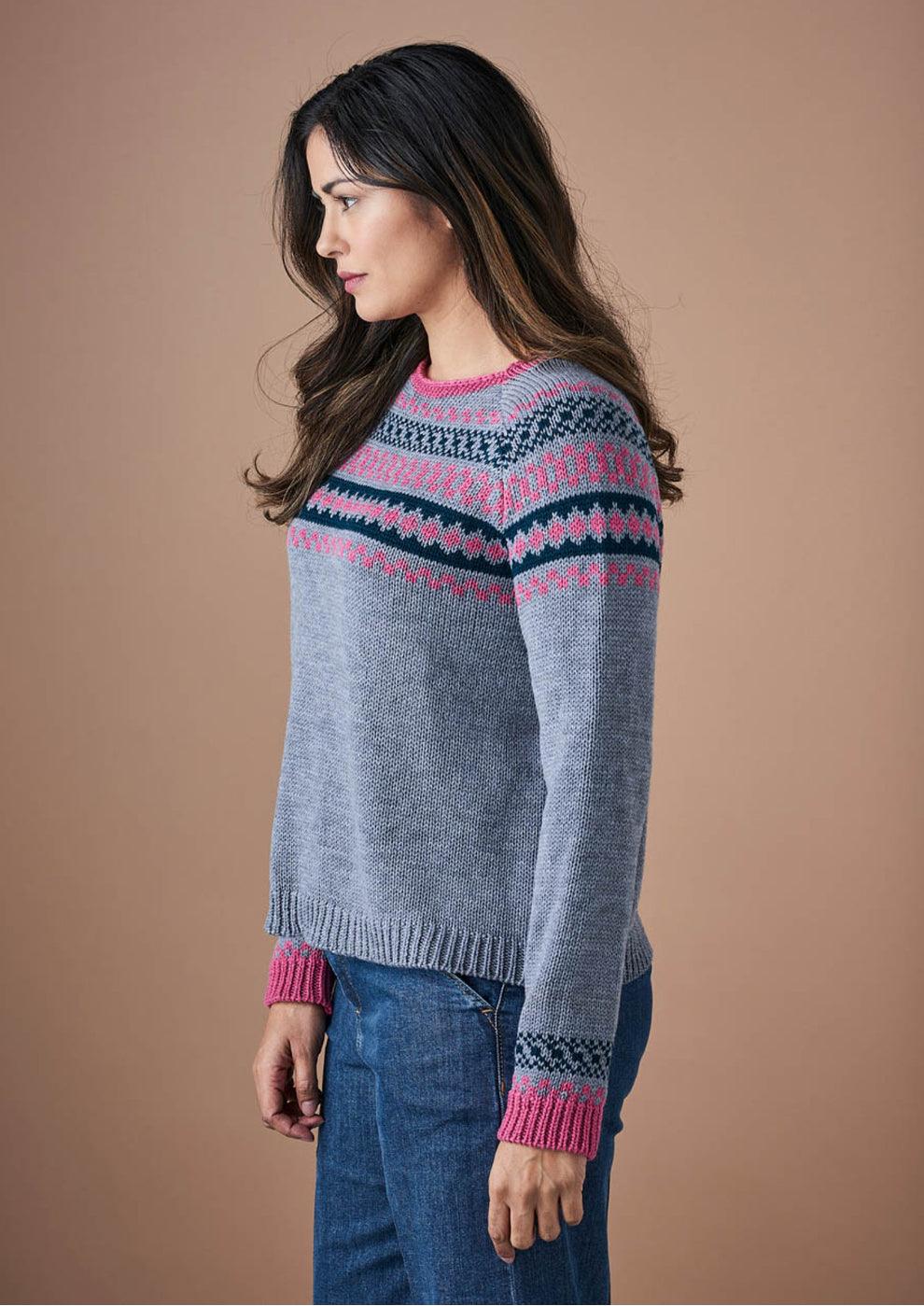 Uimi Chunky Knit Beatrix Jumper in Pebble - the tartan fox