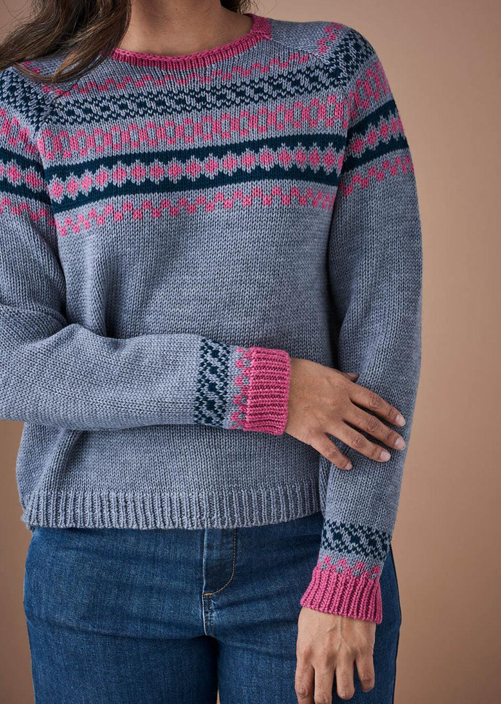 Uimi Chunky Knit Beatrix Jumper in Pebble - the tartan fox