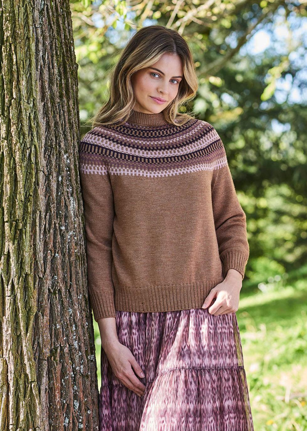 Uimi Pixie Jumper in Gingerbread - the tartan fox