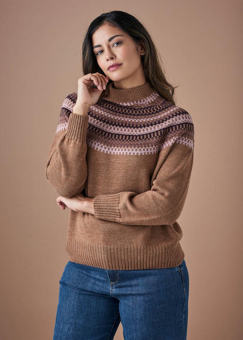 Uimi Pixie Jumper in Gingerbread - the tartan fox