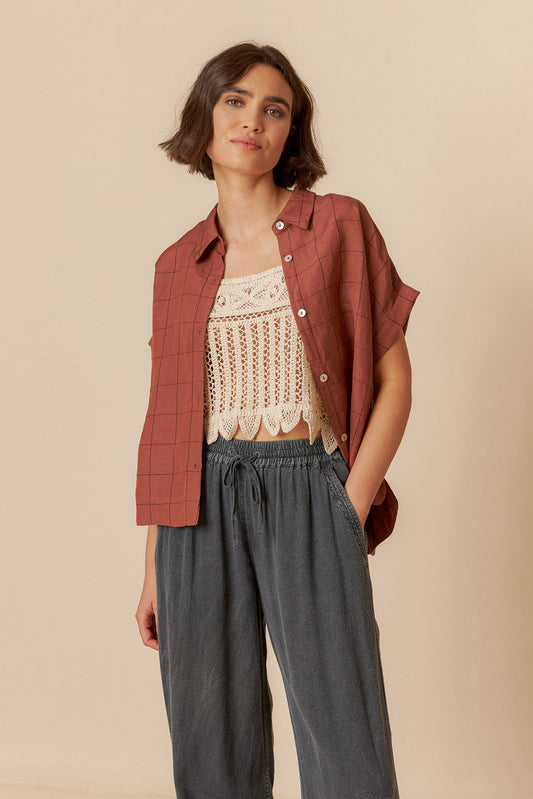 Indi and Cold Window Pane Shirt