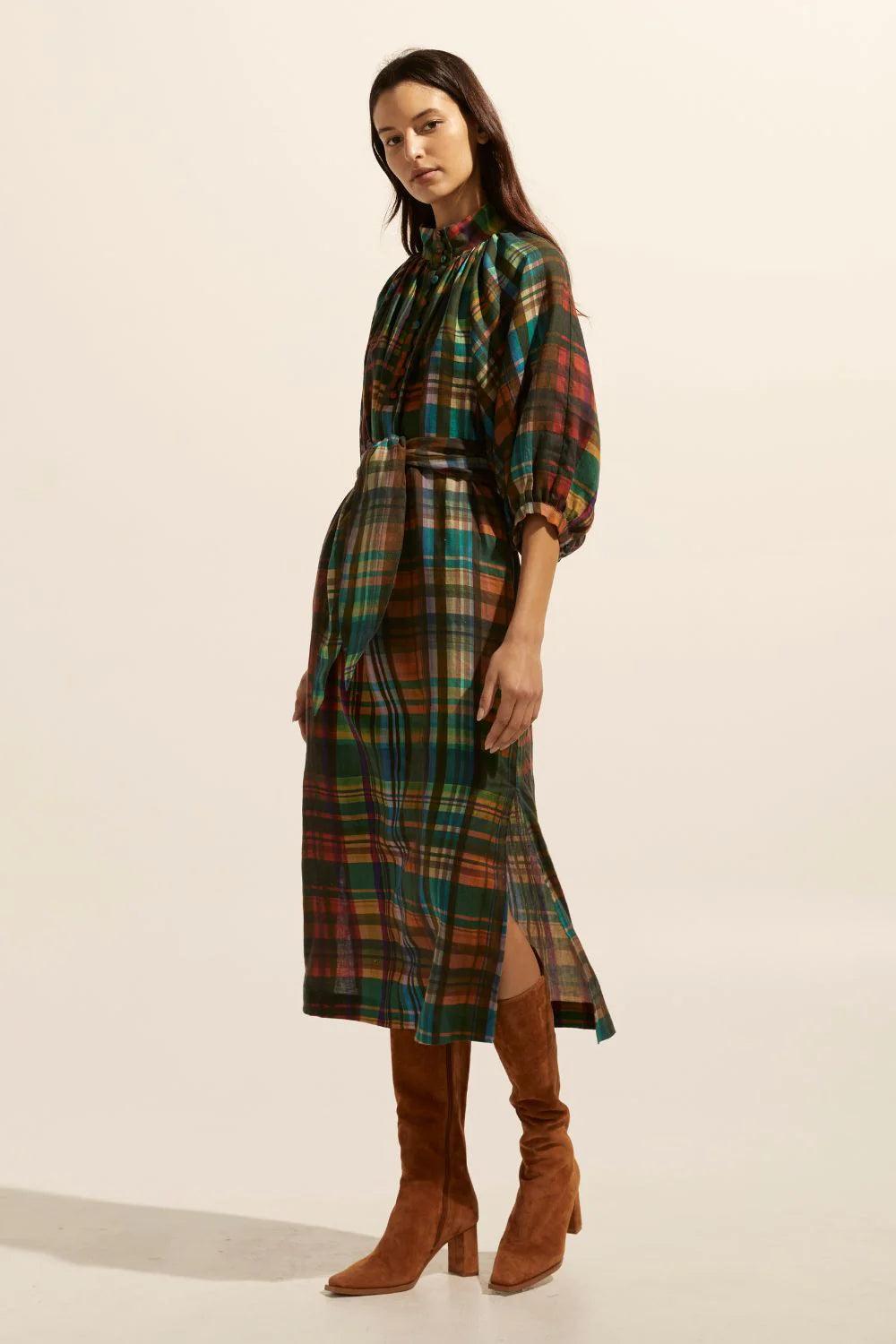 Zoe Kratzmann Capture Dress in Kaleidoscope Check - the tartan fox