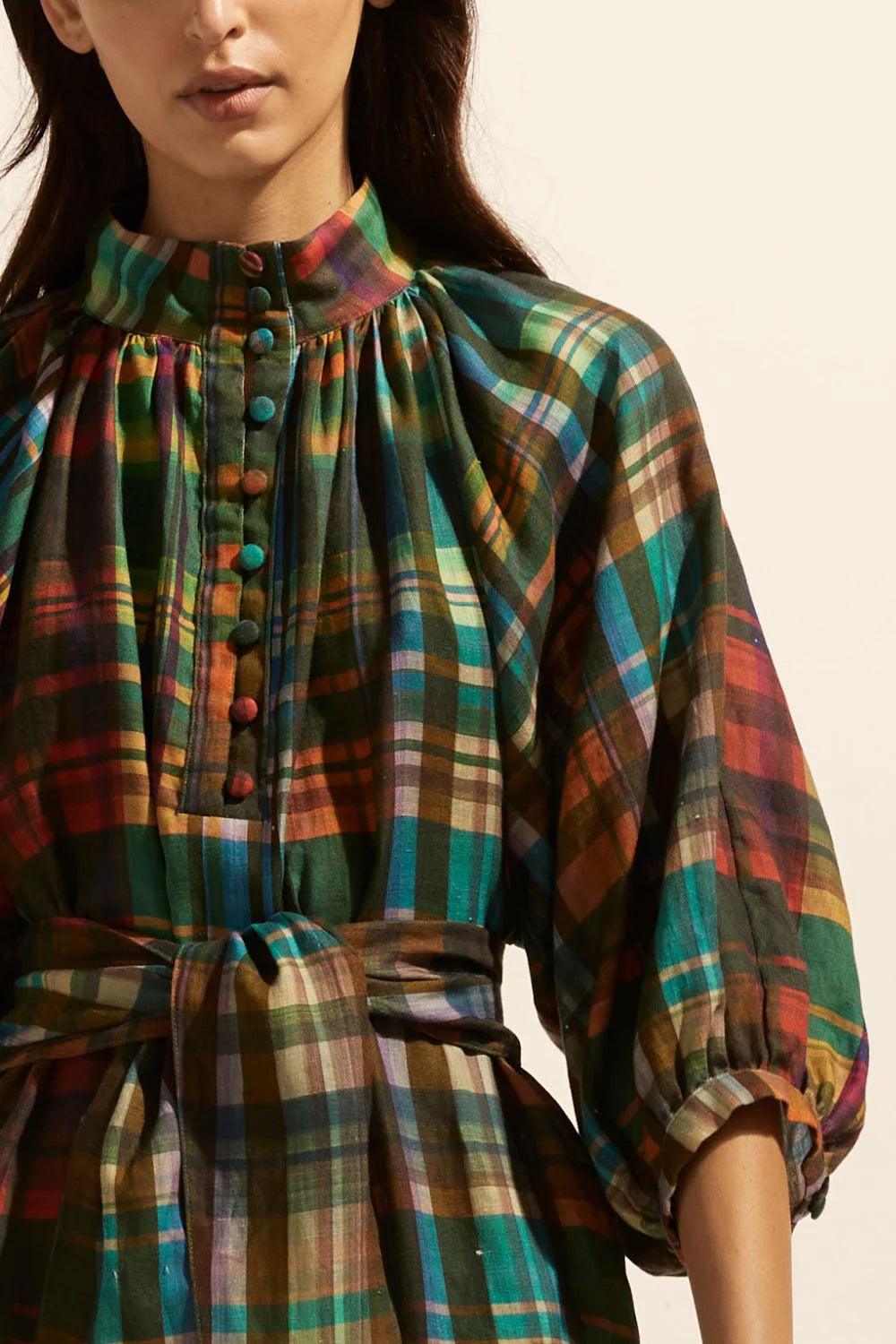 Zoe Kratzmann Capture Dress in Kaleidoscope Check - the tartan fox