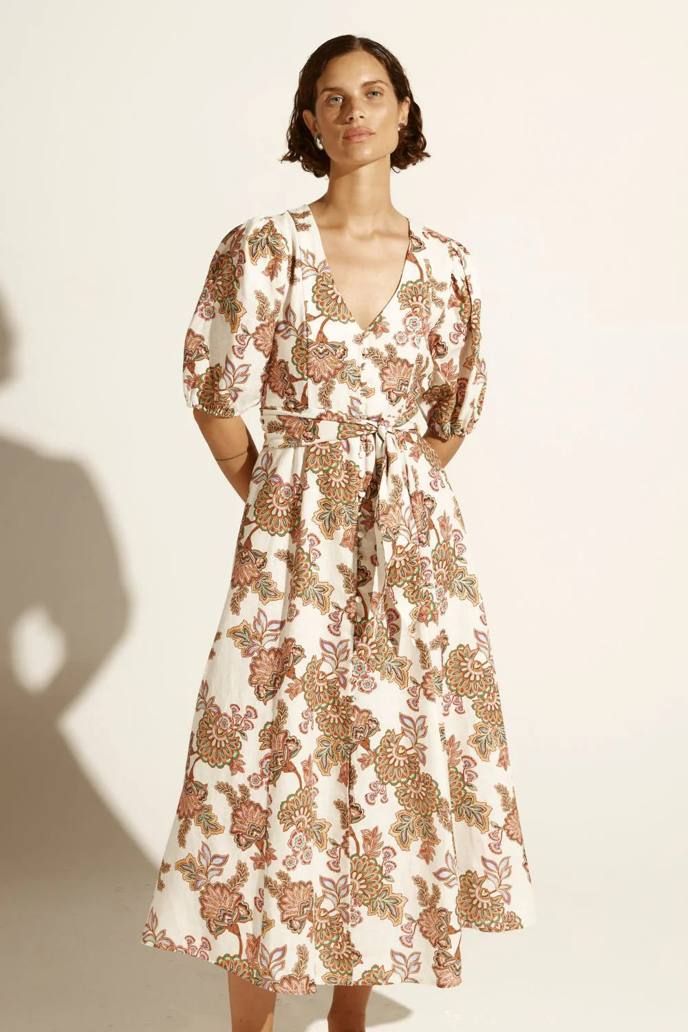 Zoe Kratzmann Ebb Dress in K’gari Cream Print - the tartan fox