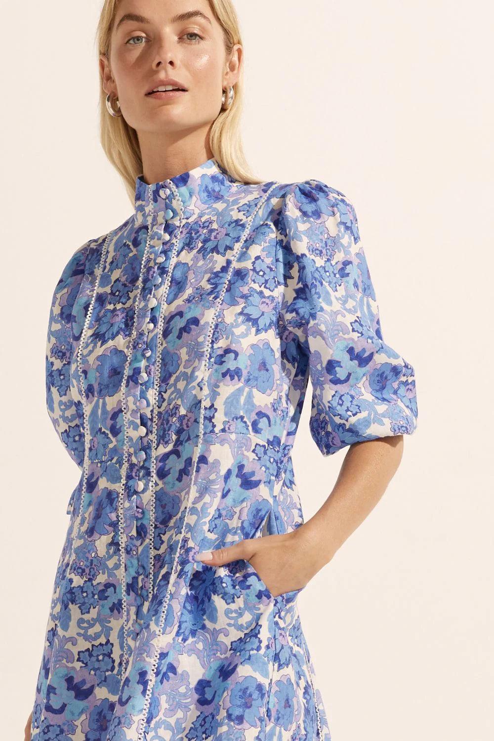 Zoe Kratzmann Jargon Dress in Pacific Floral - the tartan fox