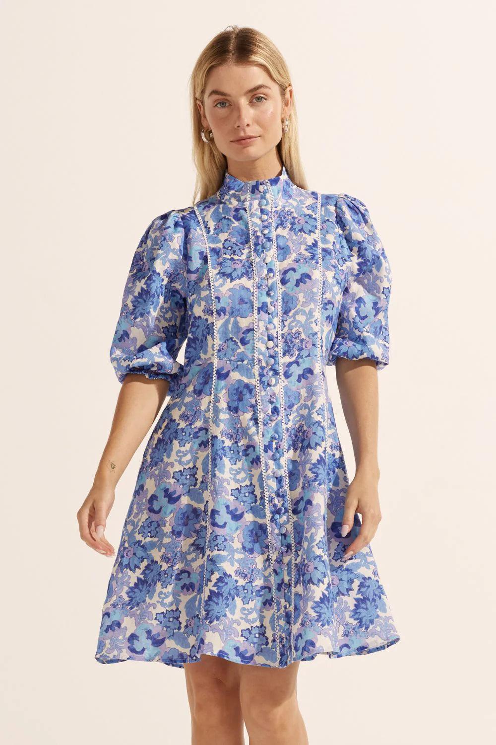 Zoe Kratzmann Jargon Dress in Pacific Floral - the tartan fox