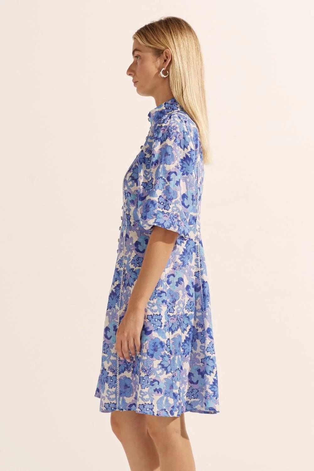 Zoe Kratzmann Jargon Dress in Pacific Floral - the tartan fox