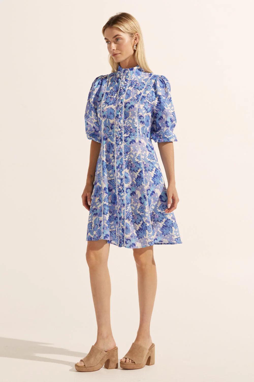 Zoe Kratzmann Jargon Dress in Pacific Floral - the tartan fox