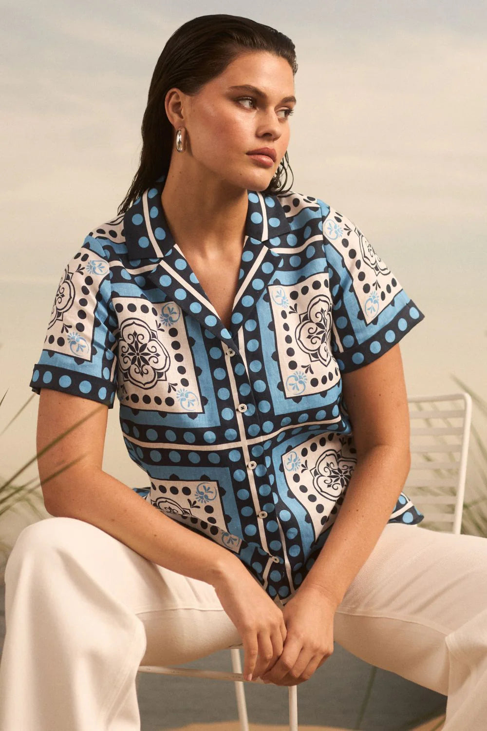 Zoe Kratzmann Lumen Top in Bay Scarf