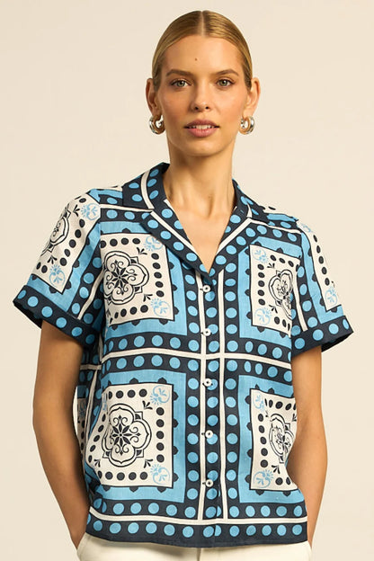 Zoe Kratzmann Lumen Top in Bay Scarf