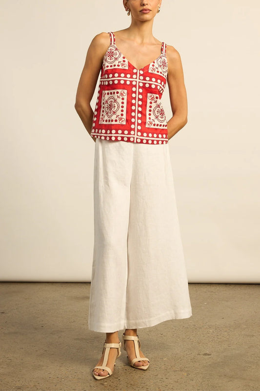 Zoe Kratzmann Memo Top in Poppy Scarf