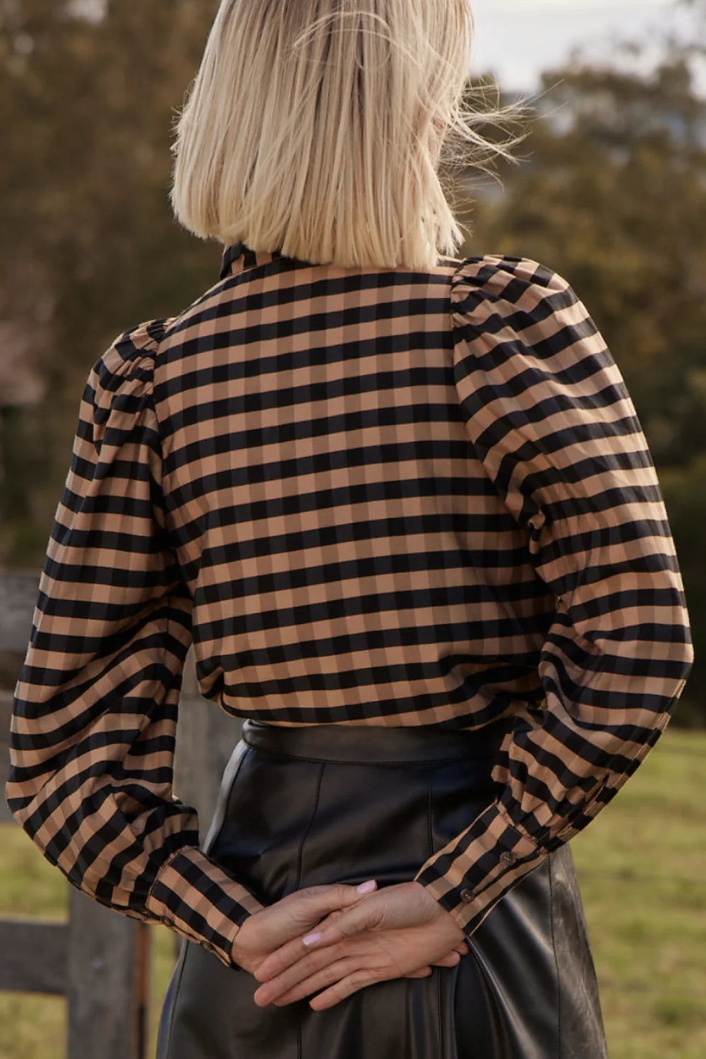 Zoe Kratzmann Mirage Top in Toffee Black - the tartan fox