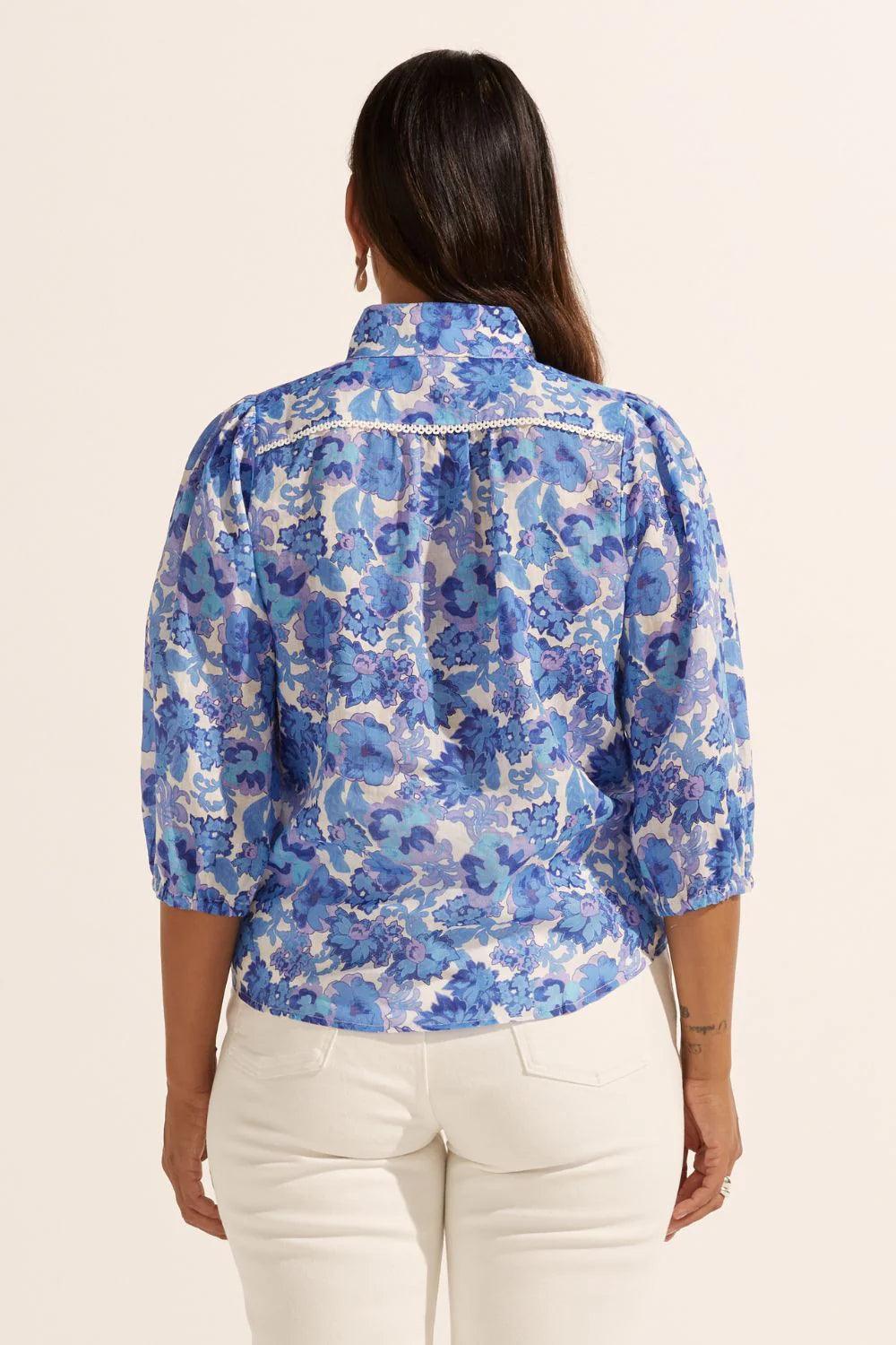 Zoe Kratzmann Outlook Top in Pacific Floral - the tartan fox