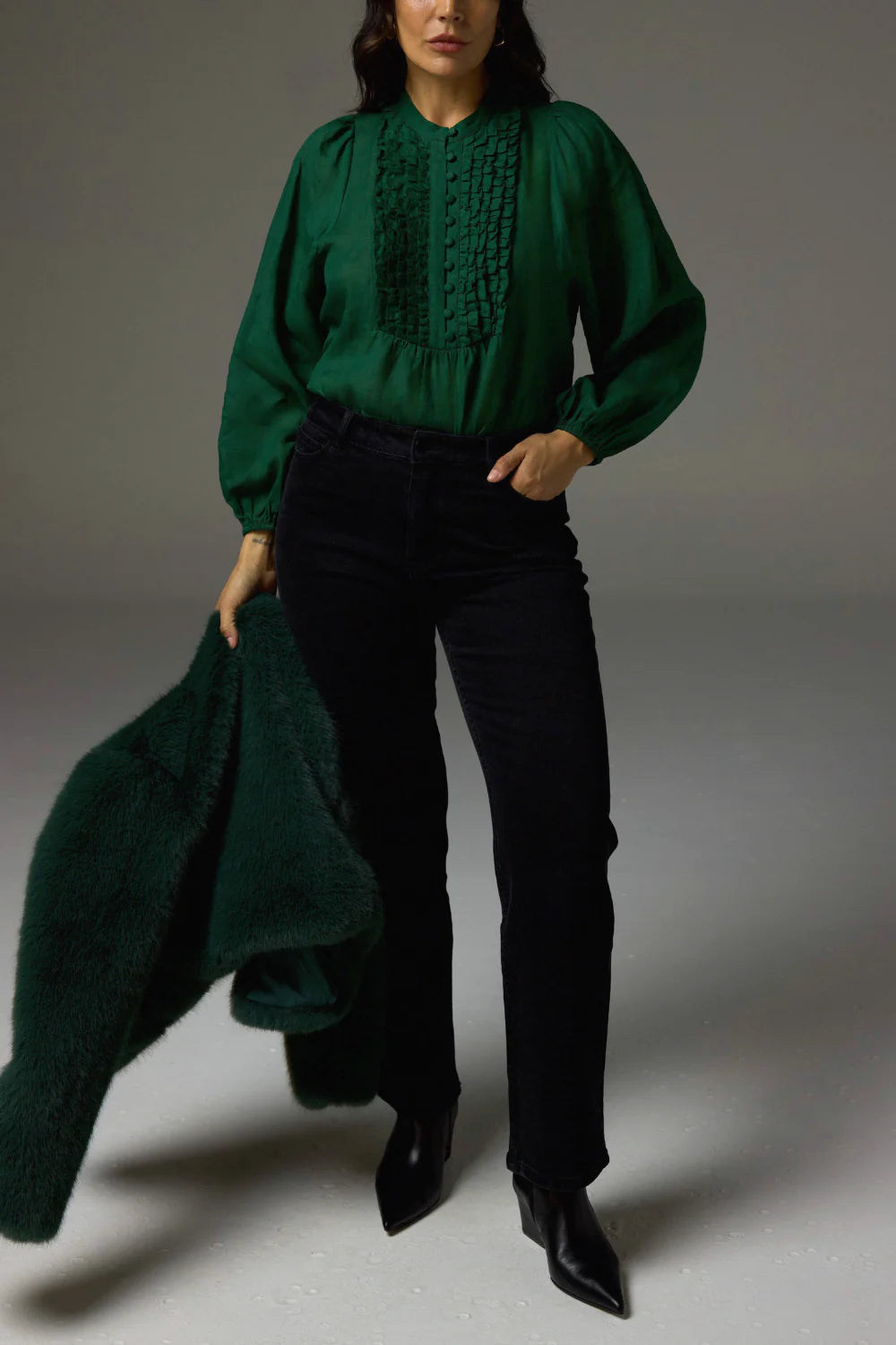 Zoe Kratzmann Passage Top in Emerald - the tartan fox