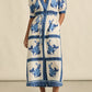 Zoe Kratzmann Portrait Dress in Azure Collage - the tartan fox