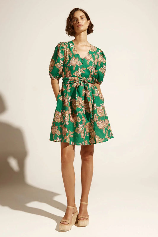 Zoe Kratzmann Quota Dress in K'gari Palm Green - the tartan fox