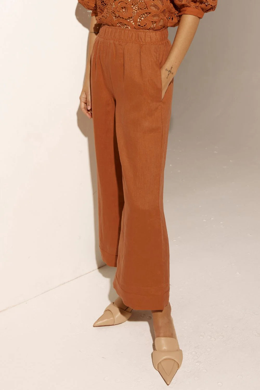 Zoe Kratzmann Wattage Pant in Toffee - the tartan fox