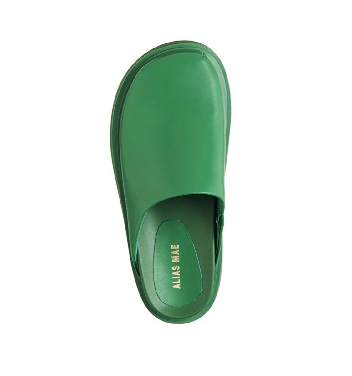 Alias Mae Neko Clog in Highlighter Green - the tartan fox