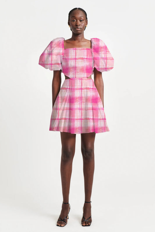 Aureta Studio Ada Mini Dress in Fandango Check - the tartan fox