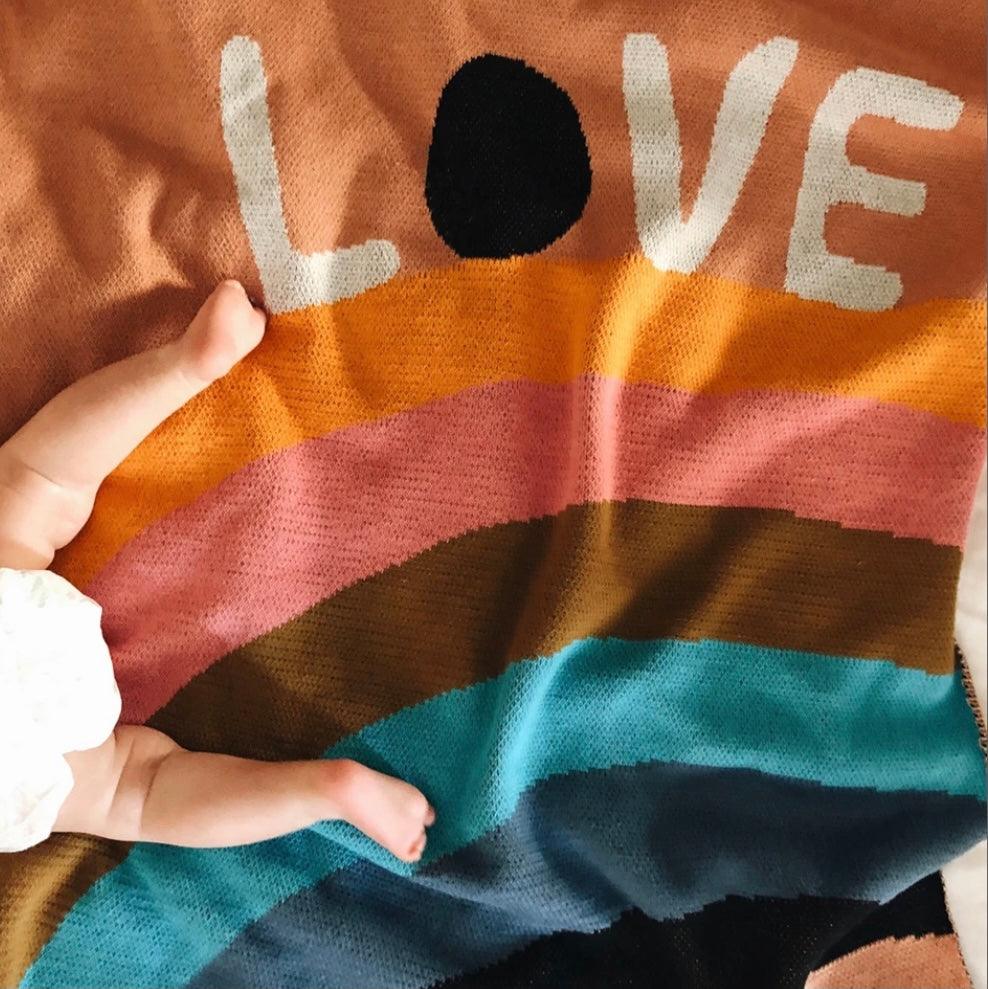 Castle and Things Love Rainbow Baby Throw 🌈 - the tartan fox