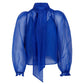 Coster Bow Shirt in High Blue - the tartan fox