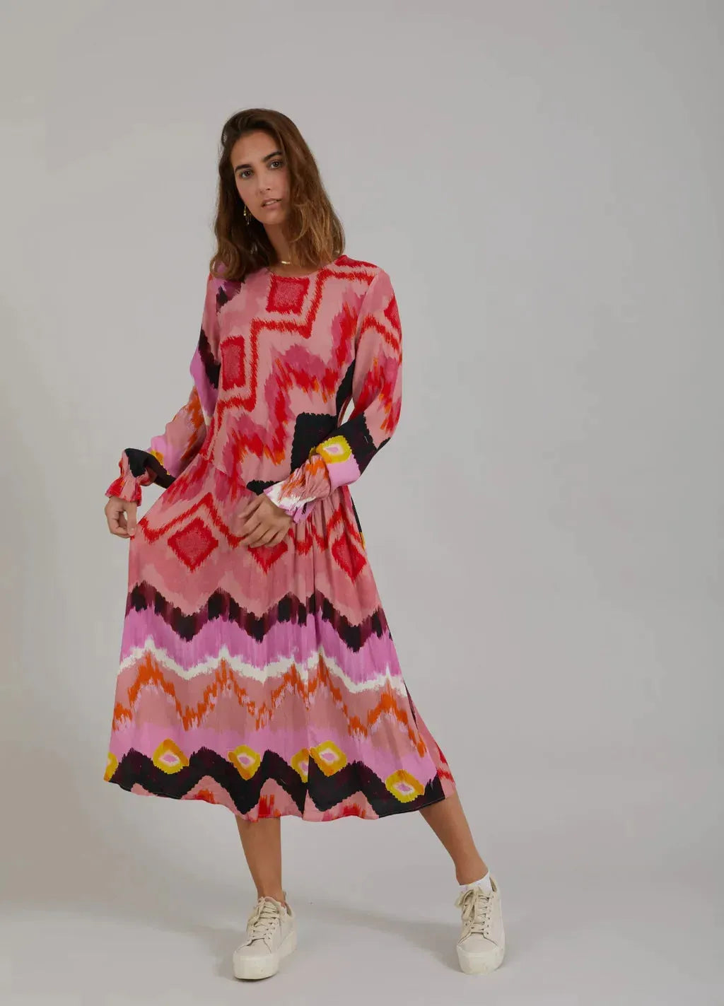 Coster Ikat Print Dress - the tartan fox