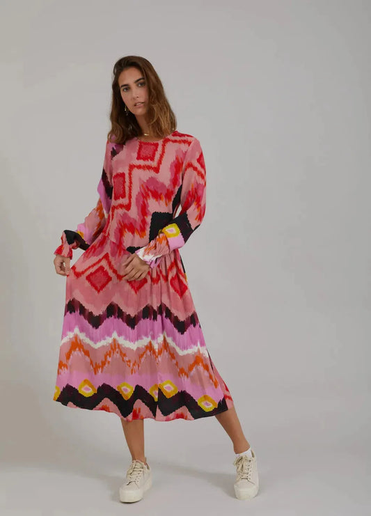 Coster Ikat Print Dress - the tartan fox