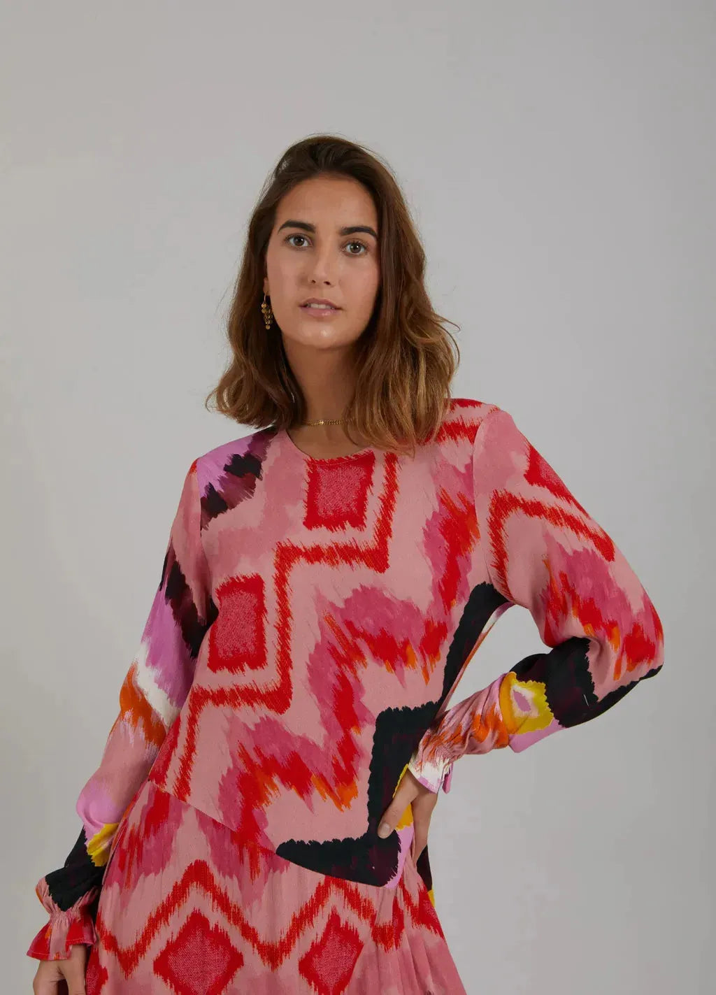 Coster Ikat Print Dress - the tartan fox