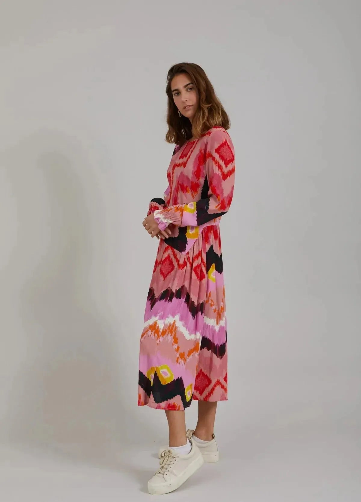 Coster Ikat Print Dress - the tartan fox
