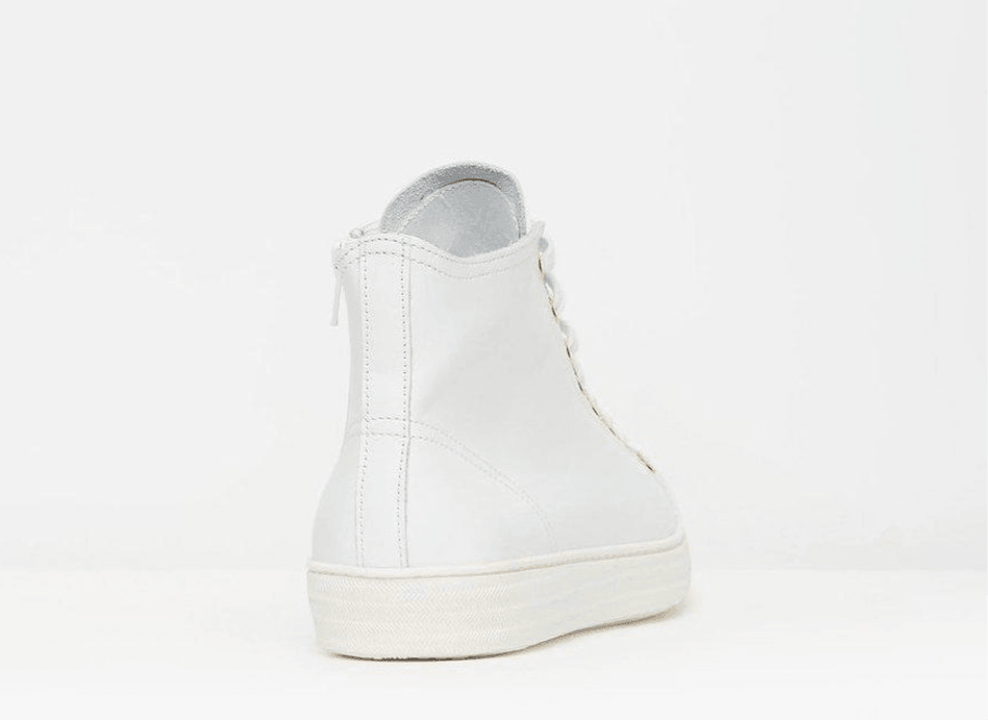 DOF Freya Sneaker in White - the tartan fox