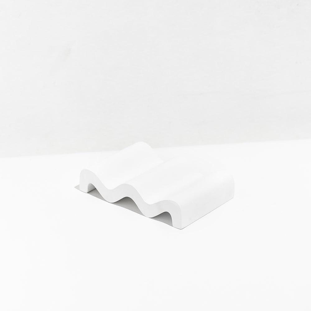 Fazeek Wave Soap Dish in White - the tartan fox