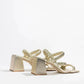 Hael and Jax Mia Heel in Gold - the tartan fox