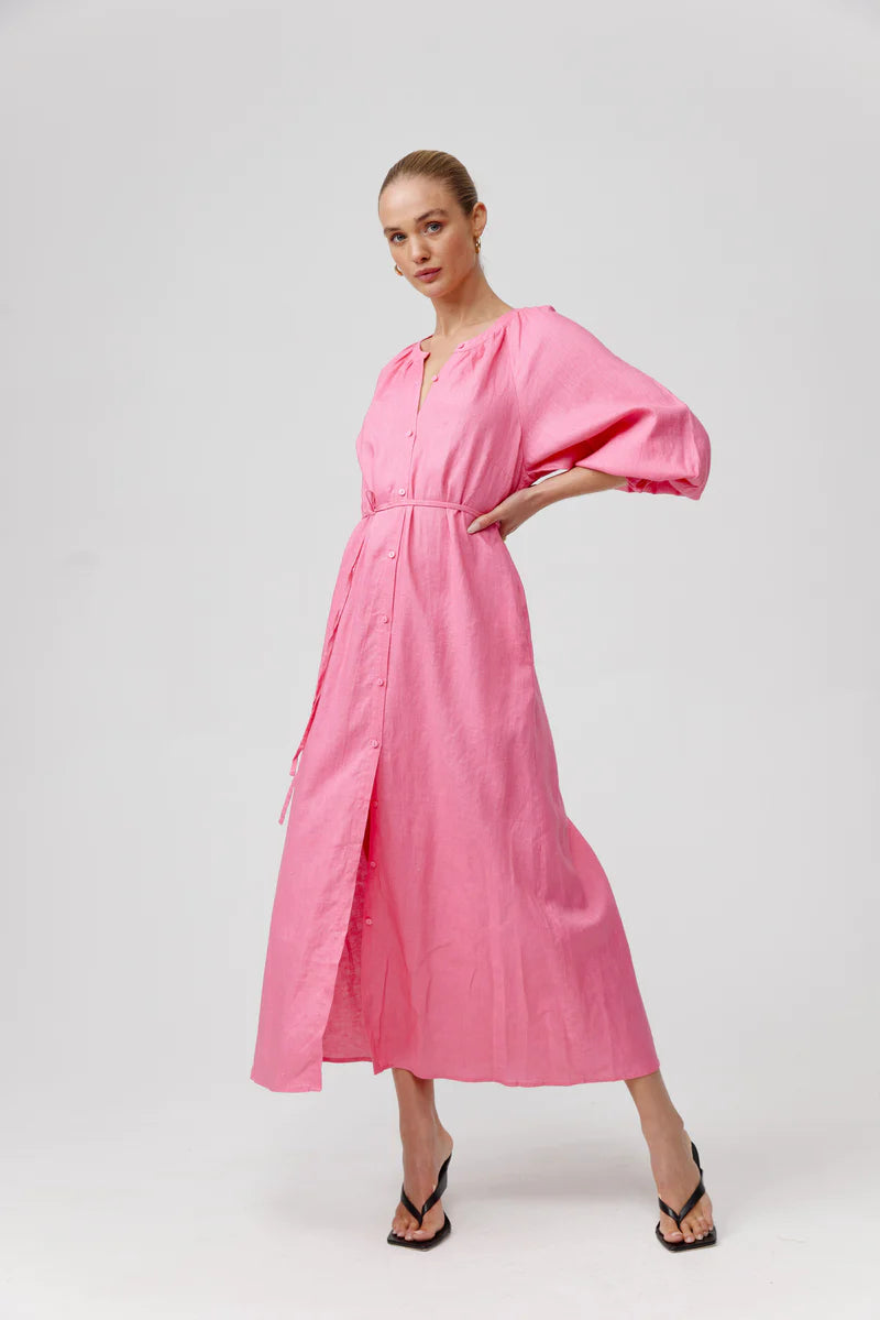 Kinney Coco Dress in Pink - the tartan fox