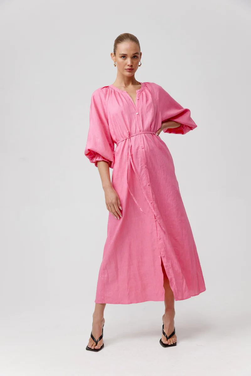 Kinney Coco Dress in Pink - the tartan fox