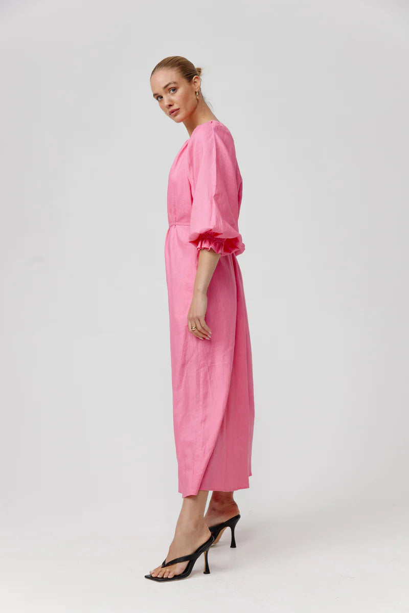 Kinney Coco Dress in Pink - the tartan fox