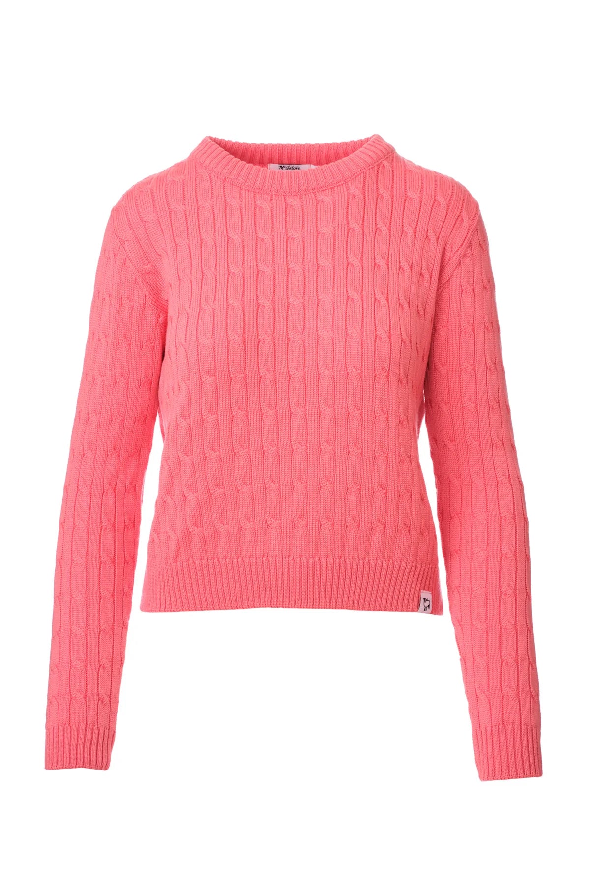 McIntyre Maria Cable Knit in Tea Rose - the tartan fox