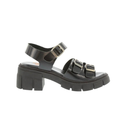 Nu Neo Emilia Sandal in Florentic Negro - the tartan fox