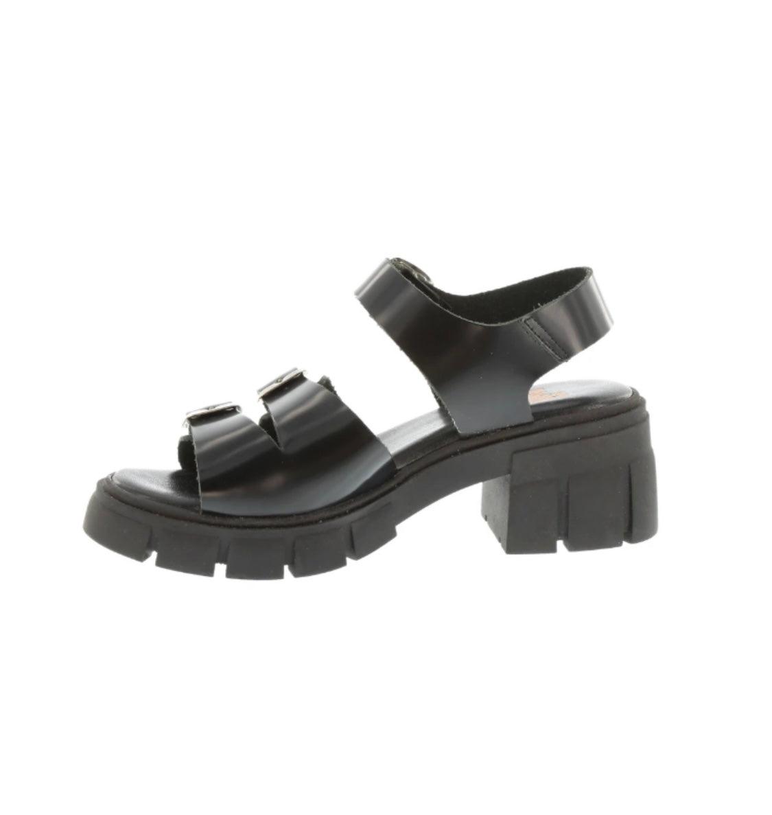 Nu Neo Emilia Sandal in Florentic Negro - the tartan fox