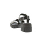 Nu Neo Emilia Sandal in Florentic Negro - the tartan fox