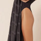 Nude Lucy Classic Beach Towel in Coal - the tartan fox