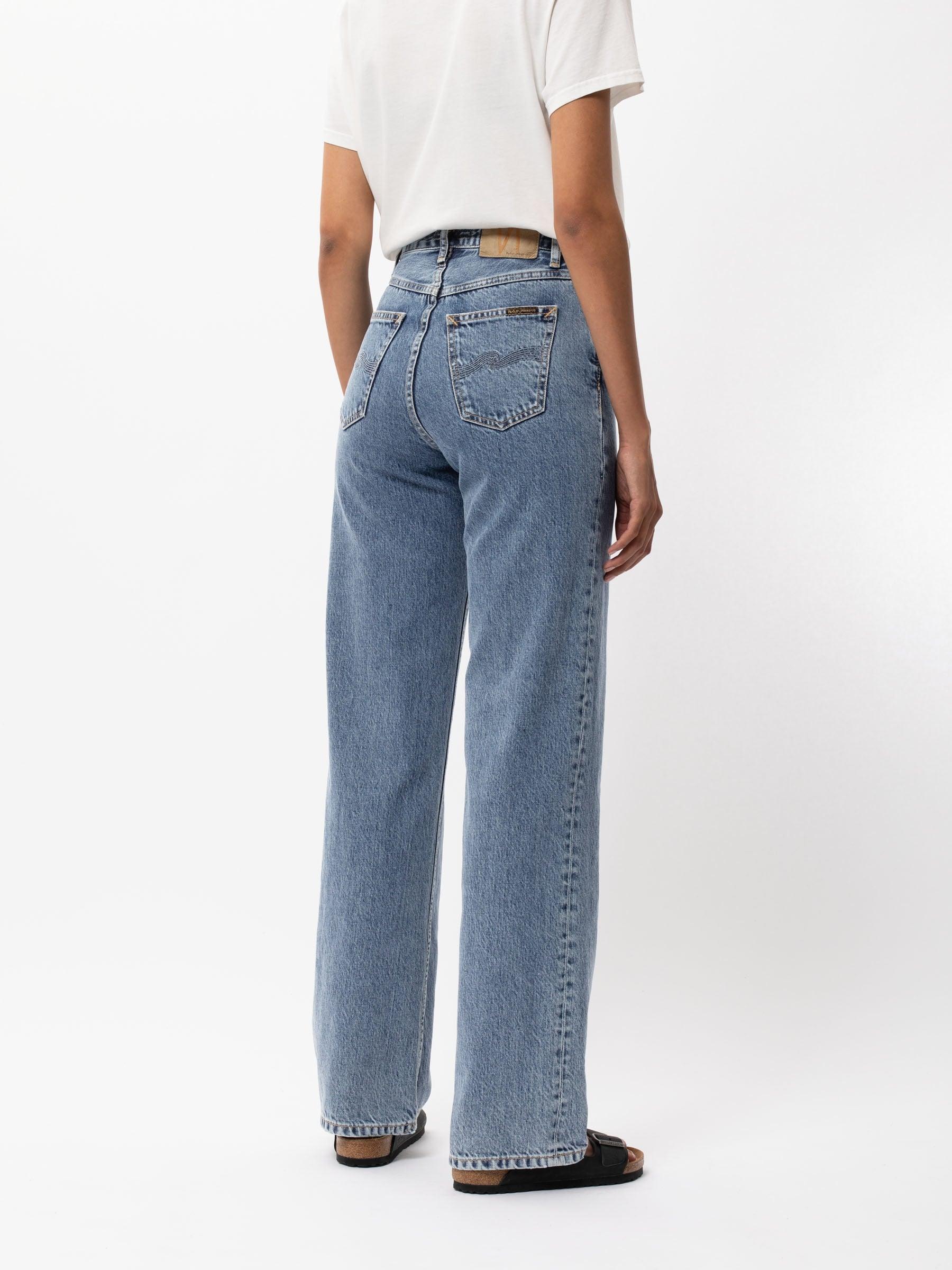 Nudie Jeans Clean Eileen in Gentle Fade - the tartan fox