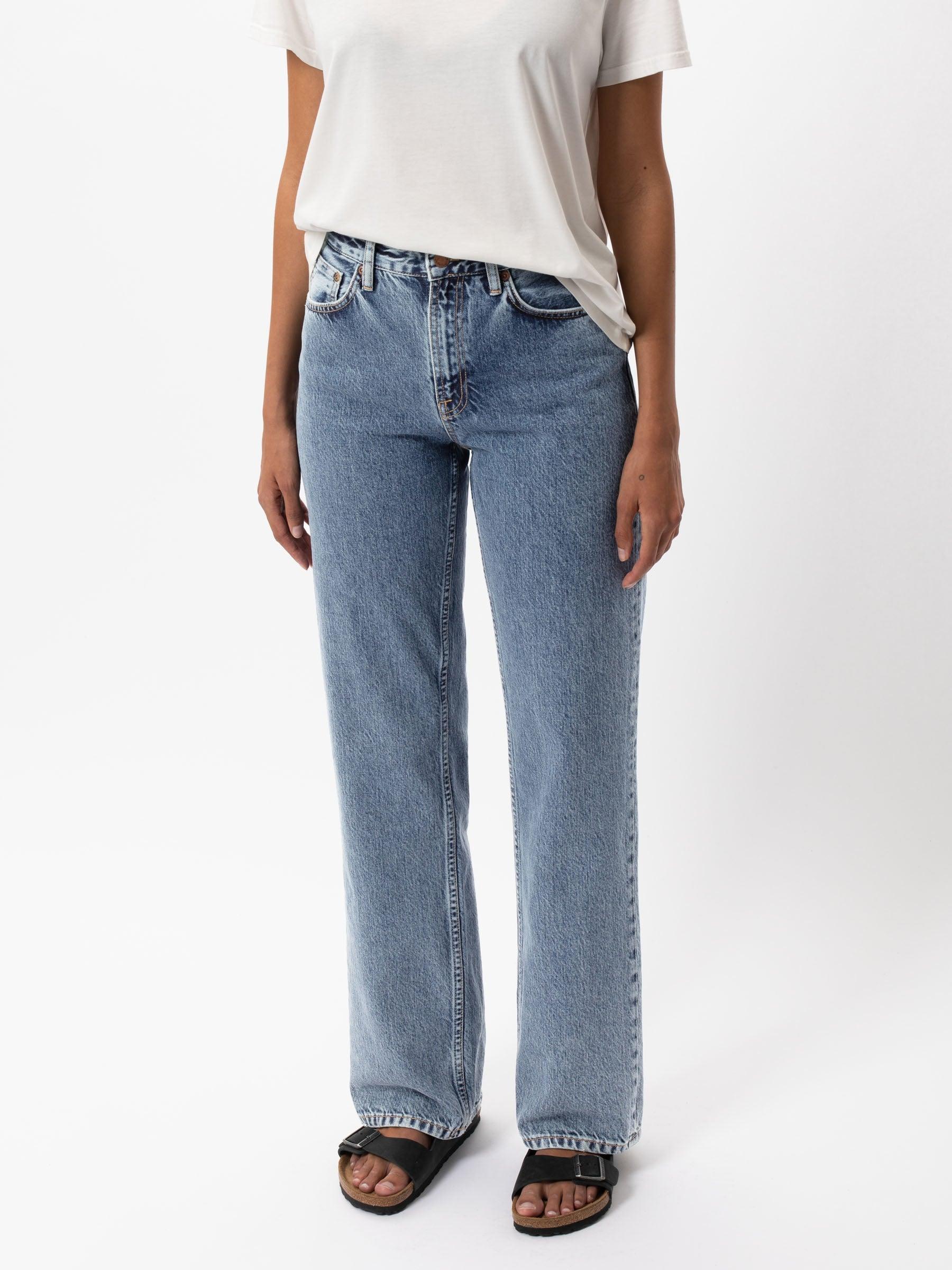 Nudie Jeans Clean Eileen in Gentle Fade - the tartan fox