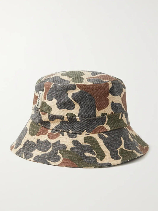 Nudie Jeans Martinsson Safari Hat in Camo - the tartan fox