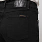Nudie Jeans Straight Sally in Everblack - the tartan fox