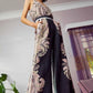 Oncewas Castro Wide Leg Pant in Black Gypsy Print - the tartan fox