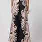 Oncewas Castro Wide Leg Pant in Black Gypsy Print - the tartan fox