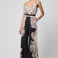 Oncewas Castro Wide Leg Pant in Black Gypsy Print - the tartan fox