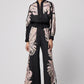 Oncewas Castro Wide Leg Pant in Black Gypsy Print - the tartan fox